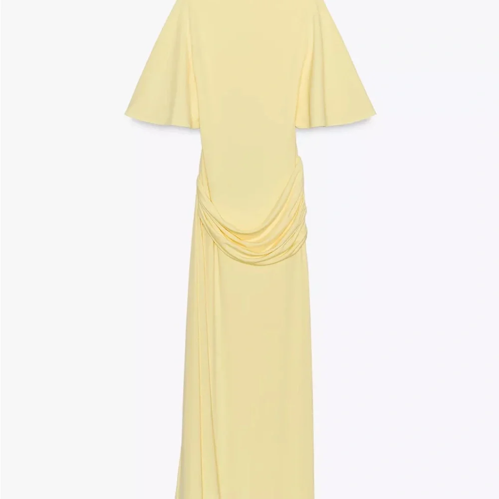 Zara Butter Yellow Backless Dress - Picture 3 of 4